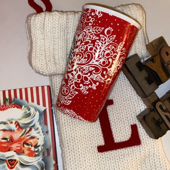 🆕🎄☕️🧜♀️STARBUCKS 12 oz. 2016 Candy Cane Motif Ceramic Cup with Swivel Lid - Picture 6 of 8